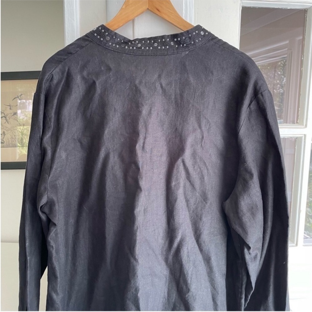 Kate Hill Women's Linen Tunic Top - Picture 7 of 11